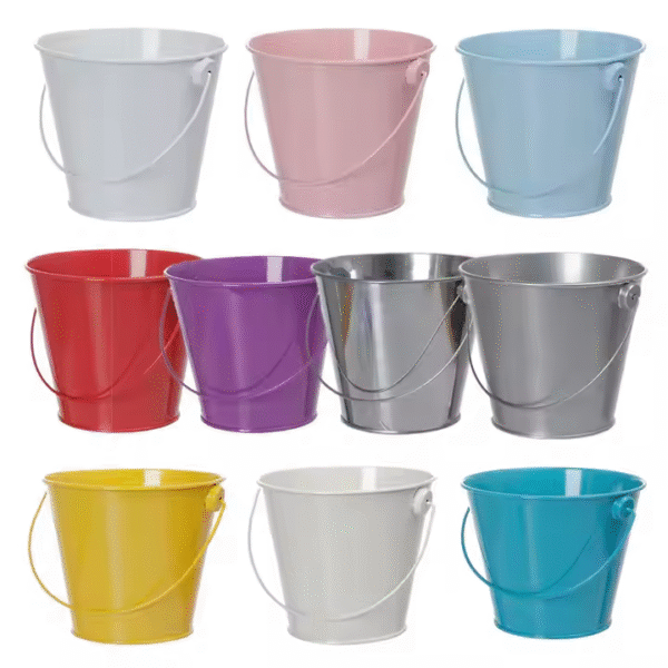Red Black Metal Flower Pots for Kids Garden Planters & Beach Toys - Image 5