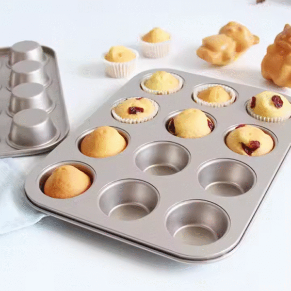 Mini Muffin Round Mold DIY Cupcake Cookies Baking Pan Non-Stick Steel Cake Mold Biscuit Muffin Pan Baking Pan - Image 6