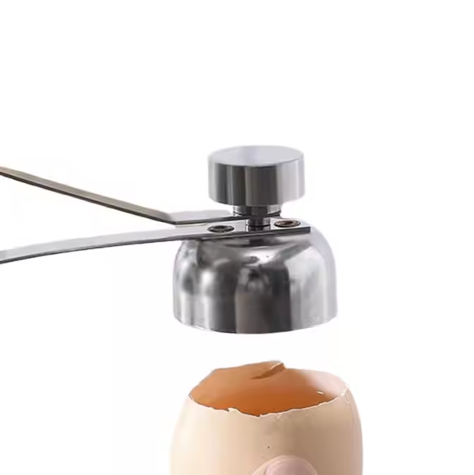 Metal Egg Scissors Egg Topper Cutter Shell Opener Stainless Steel Boiled Raw Egg Open - Image 2