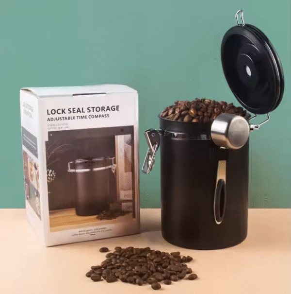 Manufactures Hot Manufacturer Stainless Steel Container Coffee Airtight Coffee Bean Canister - Image 4