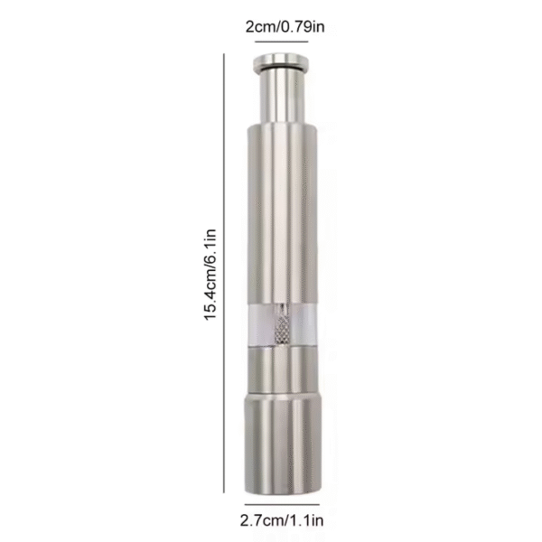 Thumb Pepper Grinder Stainless Steel Salt Grinder Pepper Mill Single Hand Mini Salt Grinder