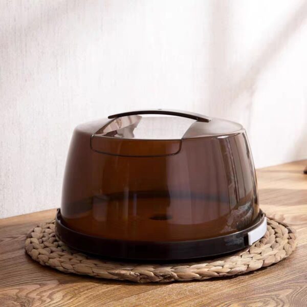 Hot Sale Cake Carrier with Handle 8inch Plastic Cake Box Round Shaped Cake Packaging Reusable - Image 3