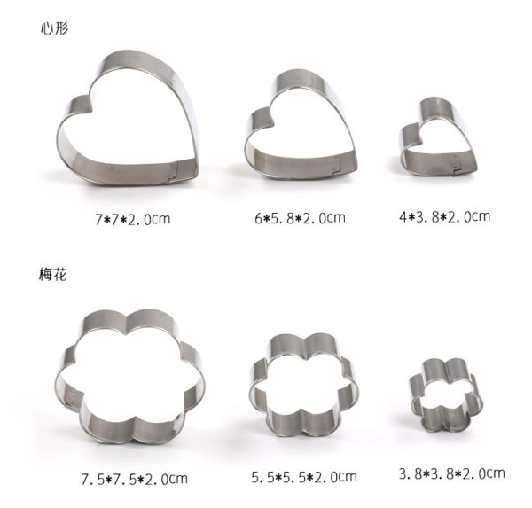 Baking Tools 12PCS Stainless Steel Cake Cutter Set for Cookie Party - Image 6