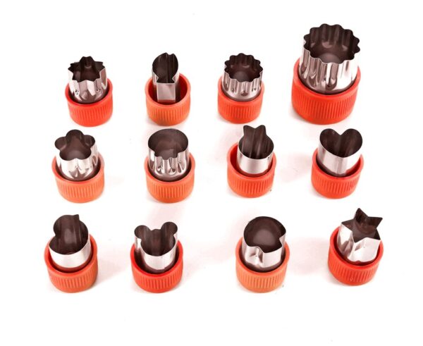 12 Pcs Vegetable Fruit Cutter Shapes Baking Tools Set/Baking & Pastry Cutter Tools Mini Pie Crafts - Image 4