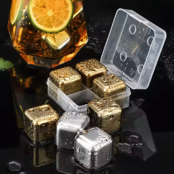 Bar Whiskey Accessory Stainless Steel Ice Cubes Without Watering Them Down for Chilling Drinks - Image 3