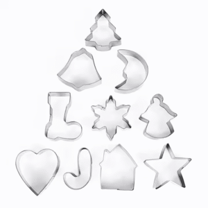 Christmas Stainless Steel Cookie Cutters Baking Tools Set for Biscuit Biscuit Mold 3d Christmas Cartoon Animal Cookie Cutter