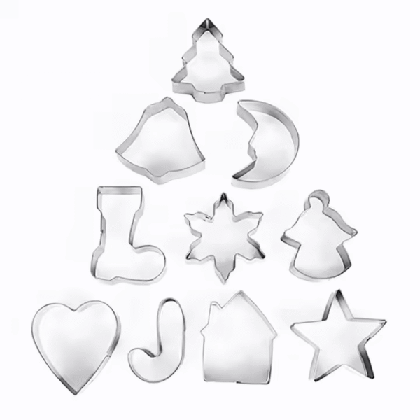 Christmas Stainless Steel Cookie Cutters Baking Tools Set for Biscuit Biscuit Mold 3d Christmas Cartoon Animal Cookie Cutter