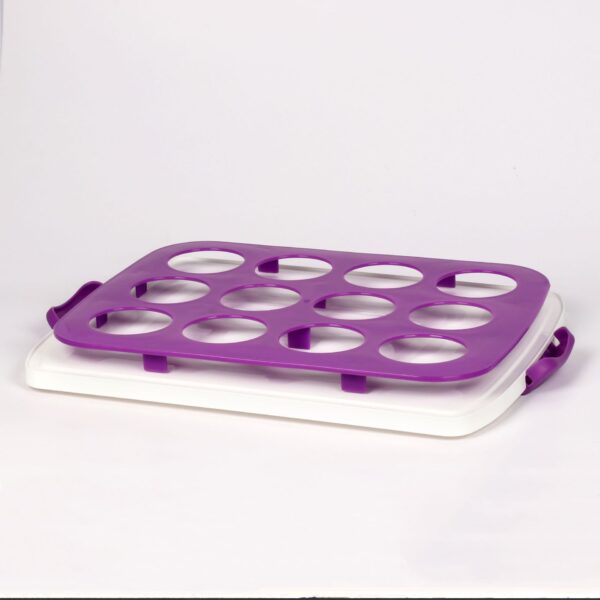 Food Grade square Packaging Design Tall Cup clear Cake Container for Cake Plastic with Handle - Image 3