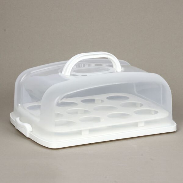 Food Grade square Packaging Design Tall Cup clear Cake Container for Cake Plastic with Handle - Image 4