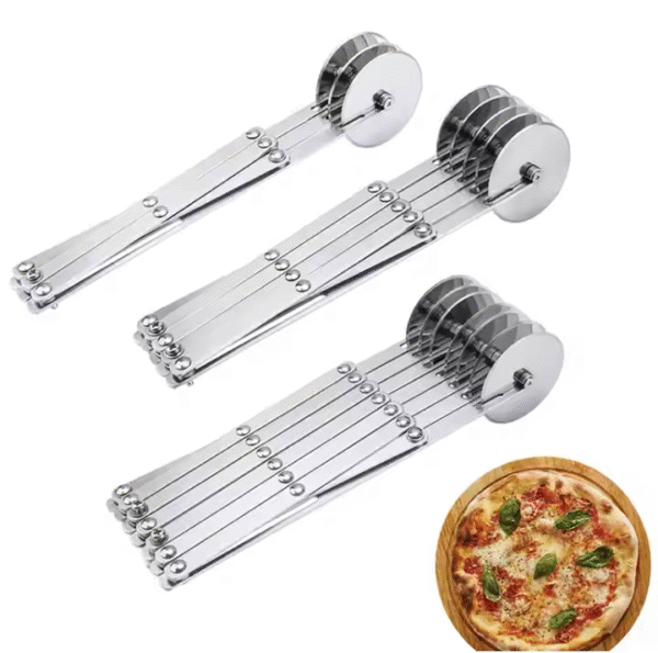 Stainless Steel 3/5/7 Wheel Pizza Cutter Wheel Pastry Dough Slicer Roller Cake Tools - Image 5