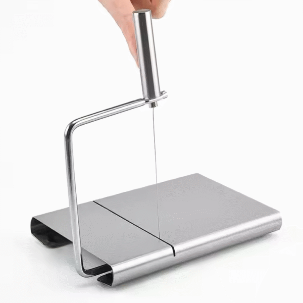 Kitchen Gadget Stainless Steel Cheese Slicer Wire Cheese Cutter Tool Wwith Board High Quality Home Manual Butter Block Cutter