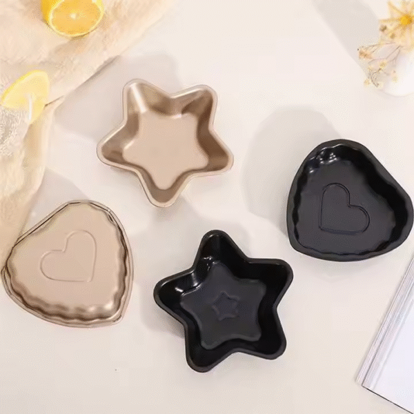 Cartoon Diy Love Heart Cake Mold Household Non-stick Peach Heart Carbon Steel Pizza Pie Pan Bun Baking Tool - Image 6