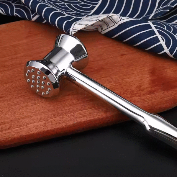 Heavy Duty Stainless Steel Dual-Sided Meat Mallet Meat Tenderizer Hammer Tool for Tenderizing Steak - Image 6