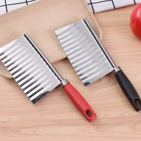 Kitchen Stainless Steel Potato Slicer French Fry Cutter Crinkle Cutter Knife Potato Carrot Slicer With Wave Shape - Image 4