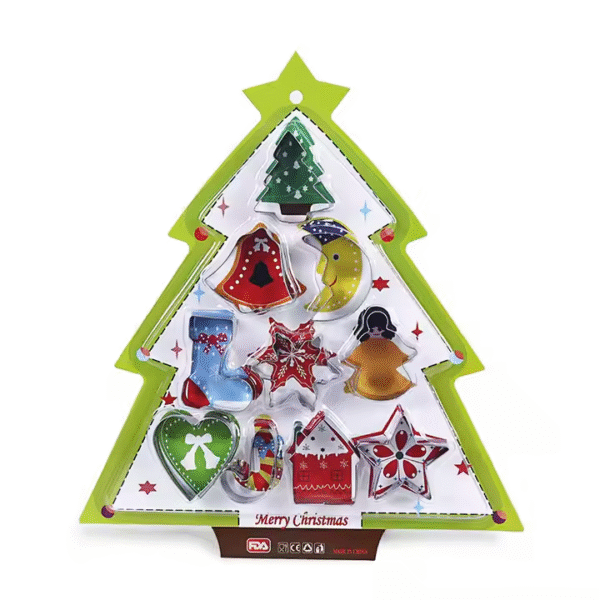 Christmas Stainless Steel Cookie Cutters Baking Tools Set for Biscuit Biscuit Mold 3d Christmas Cartoon Animal Cookie Cutter - Image 2