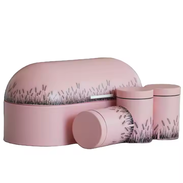 Kitchen Accessories Large Oval Metal Bread Box - Image 2