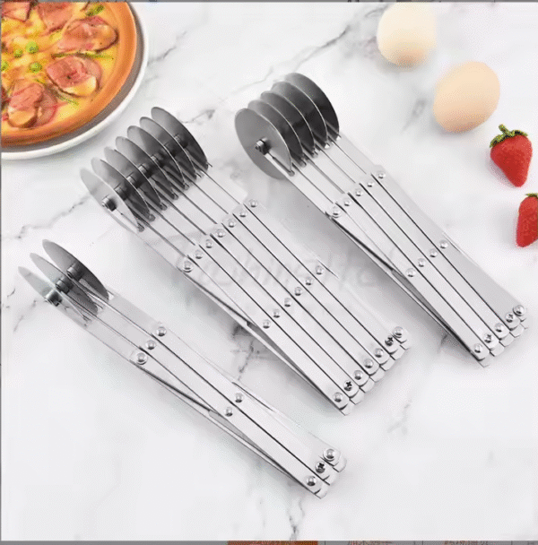 Stainless Steel 3/5/7 Wheel Pizza Cutter Wheel Pastry Dough Slicer Roller Cake Tools - Image 2