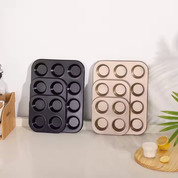 Mini Muffin Round Mold DIY Cupcake Cookies Baking Pan Non-Stick Steel Cake Mold Biscuit Muffin Pan Baking Pan - Image 2