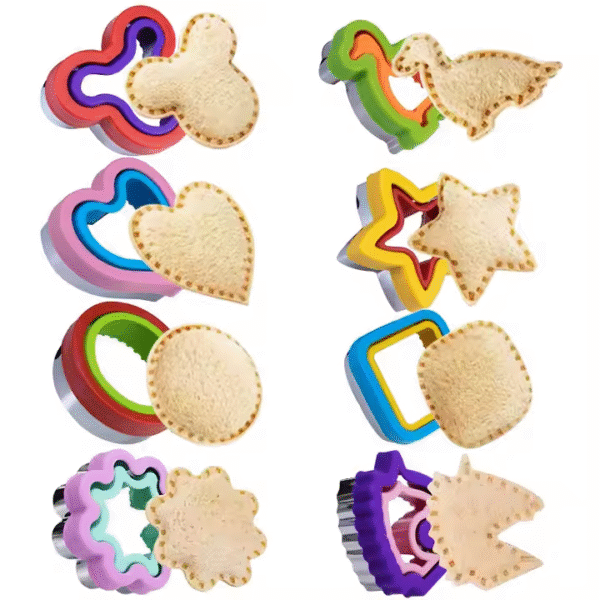 Hot Selling Bread Press Uncrustable Crustless 2 in 1 Sandwich Biscuit Decruster Cutter and Sealer Maker Set for Kids