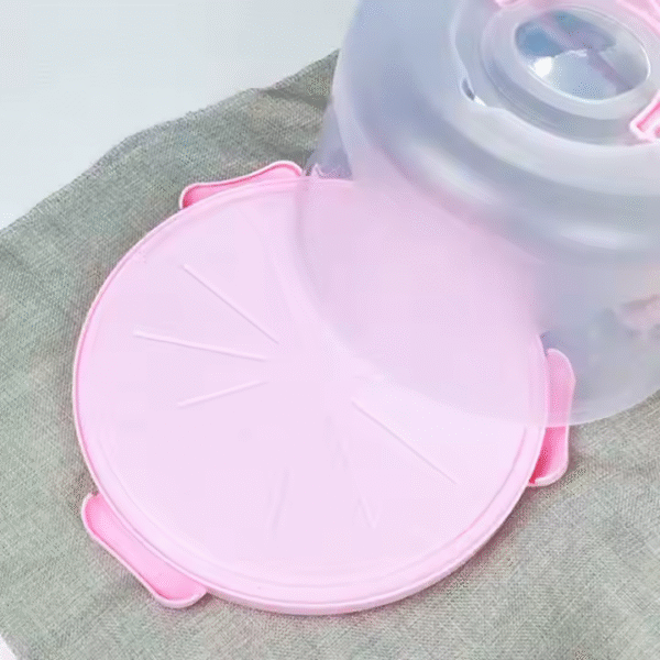 10 Inch Plastic Cake Box Good Sealing Lockable Cheesecake Roast Food Camping Container - Image 2