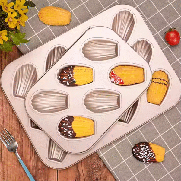 Baking Pan Cake Moulds Madeleine Moulds Madeleine Shell Banana Moulds Suncity 6 Holes 12 Holes - Image 2