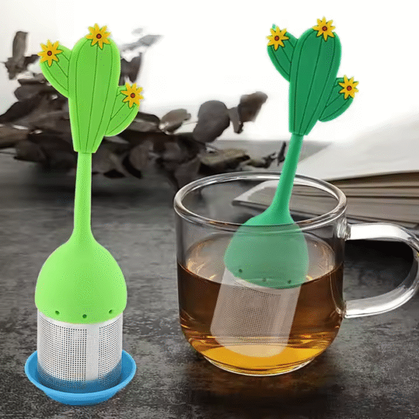 High Quality Factory Wholesale Hot Sale Creative 304 Stainless Steel Tea Strainer Silicone Tea Infuser - Image 2