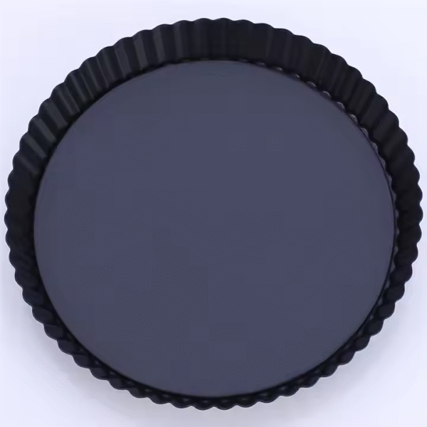 Quiche Pan Flower Shape Pie Flat Bread Cake Pans 4 Pack Round With 5 9 Inch and Non Stick Base Tart Pan Removable Bottom - Image 2