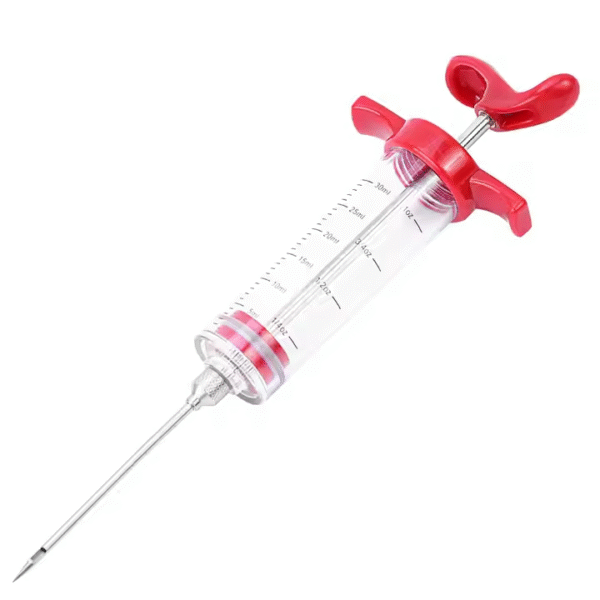 Stainless Steel Meat Syringe with Screw-on Meat Needle - Image 2