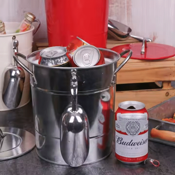 Bar Supply Party Ice Beer Bucket Double Wall for Home Bar - Image 4