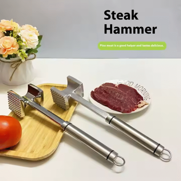 Meat Tools Meat Hammer Kitchen Gadget Tendon Breaker and Poultry Defrosting Tool - Image 2