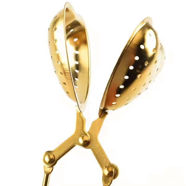 Creative Shell Heart Star Stainless Steel Tea Drain Gold Tea Filter Tea Infuser with Handle - Image 4