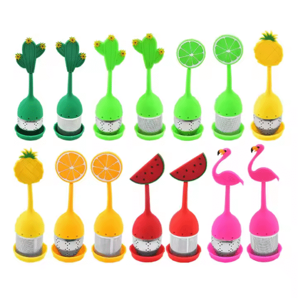 Wholesale Standard Silicon Handle Stainless Steel Tea Strainer