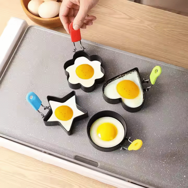 Nonstick Egg Rings Round Crumpet Ring Mold Shaper for English Muffins Pancake Cooking Griddle Breakfast Sandwich Burger - Image 3