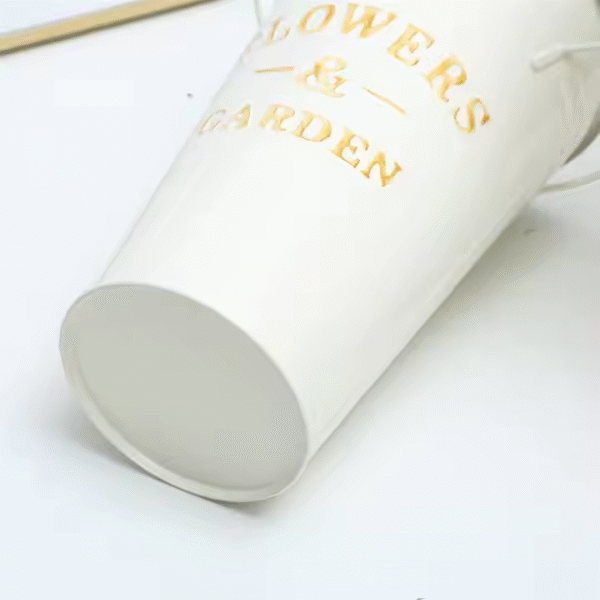 Decorative Flower Bucket Flower Pots Galvanized Bucket Metal Home and Wedding Box - Image 4