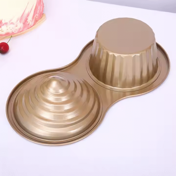 Non-stick Heavy Gauge Carbon Steel 2 Cup Jumbo Large Bakeware Novelty Giant Cupcake Pan And Cake Baking Mold Tools - Image 4