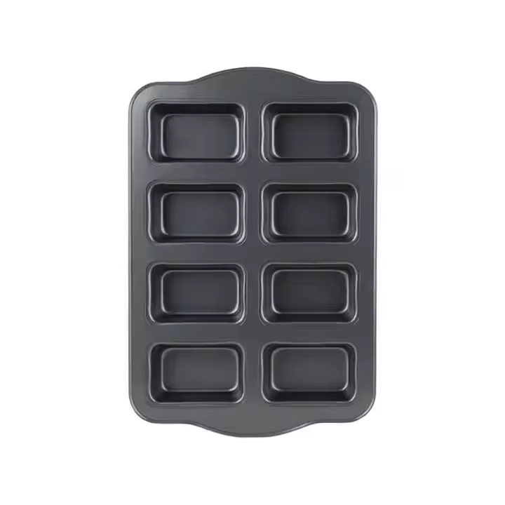 Bakeware Tools Carbon Steel Mini Loaf Pan Non-Stick Square Cake Mould Oven Tray Baking Pan for Making Muffin Brownie With Handle