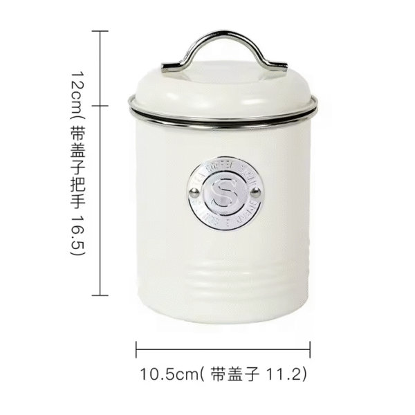3pcs Metal Biscuit Box Storage Bin Kitchen Food Luxury Storage Jar Houseware Coffee Sugar Tea Canister Sets - Image 2