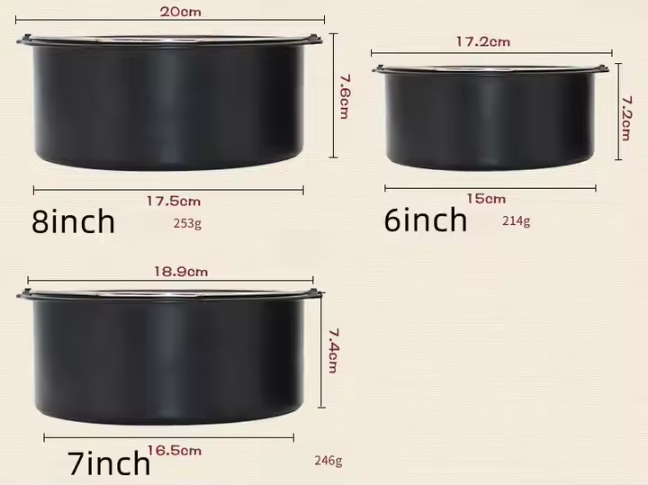 Wholesale Non-stick Cake Bucket Baking Pan Oven Frying Basket Air Fryer Accessories French Fries Baskets Cake Bucket Baking Pan - Image 2