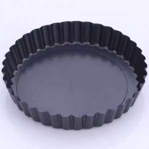 Quiche Pan Flower Shape Pie Flat Bread Cake Pans 4 Pack Round With 5 9 Inch and Non Stick Base Tart Pan Removable Bottom