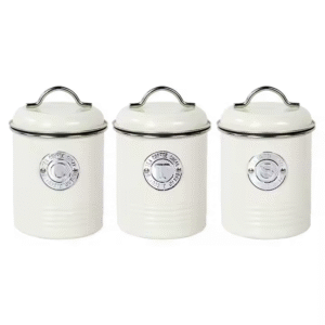 3pcs Metal Biscuit Box Storage Bin Kitchen Food Luxury Storage Jar Houseware Coffee Sugar Tea Canister Sets