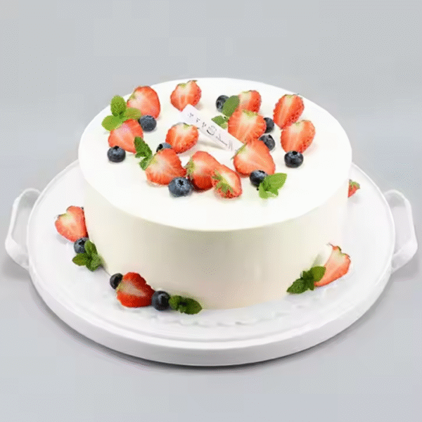 10inch Large Household Birthday Cheesecake Box Pink Reusable Plastic Portable Box - Image 2