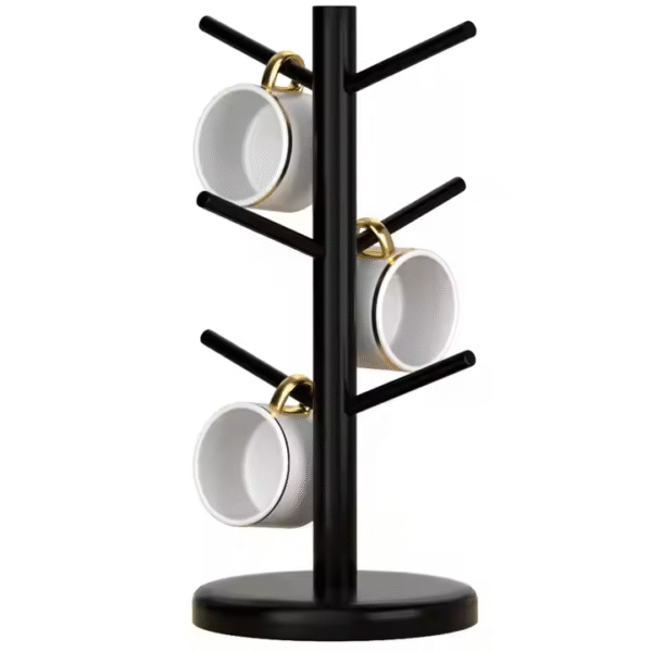 Multifunction Color Wooden Countertop Coffee Mug Tree Mug Cup Stand