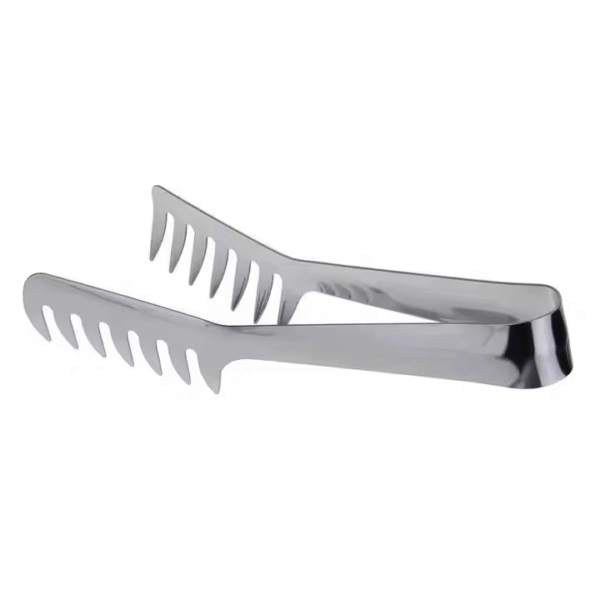 Cooking Food Serving Tongs Noodle Tongs Silver Multi Purpose Food Clips Cooking Utensils 430 Stainless Steel - Image 3