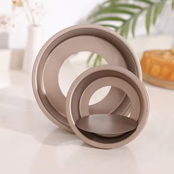 4/6/8 Inch Nonstick Round Carbon Steel Round Cake Mold Microwave Bread Baking Pans and Dishes with Removable Bottom