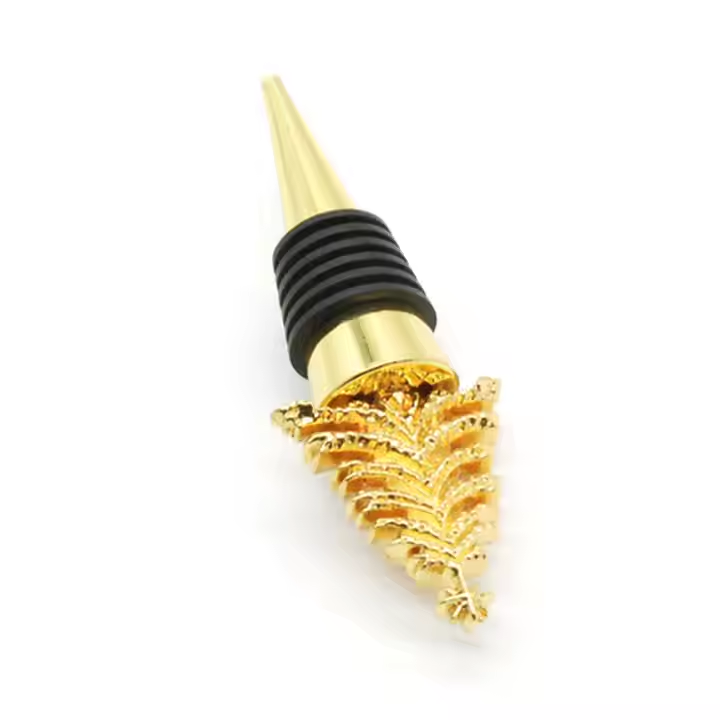Creative Christmas Tree Decorative Wine Bottle Stopper Gold Alloy Wine Cork Stoppers Christmas Gift Stoppers - Image 4