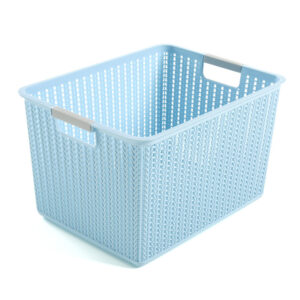 Bathroom Storage Organizer Boxes Plastic Storage Basket with Handle