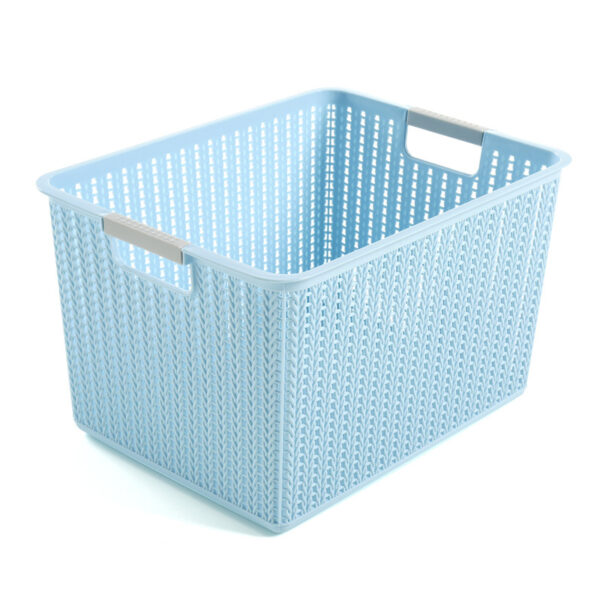 Bathroom Storage Organizer Boxes Plastic Storage Basket with Handle
