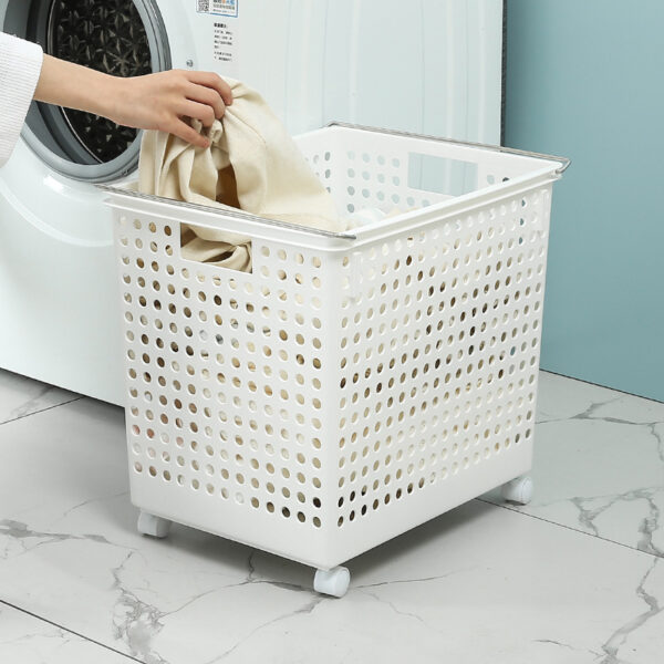 Multilayer Stackable Box Organizer Bathroom Plastic Storage Basket - Image 6