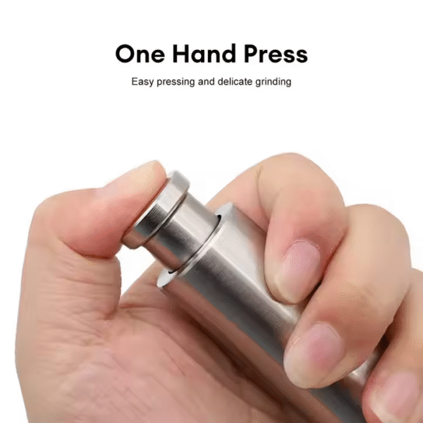 Thumb Pepper Grinder Stainless Steel Salt Grinder Pepper Mill Single Hand Mini Salt Grinder - Image 3