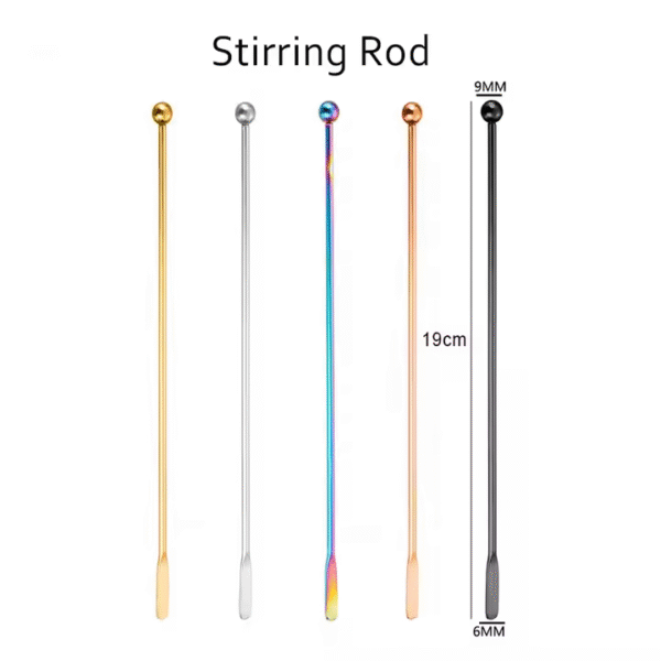 Gold Metal Drink Stirrers - Image 2
